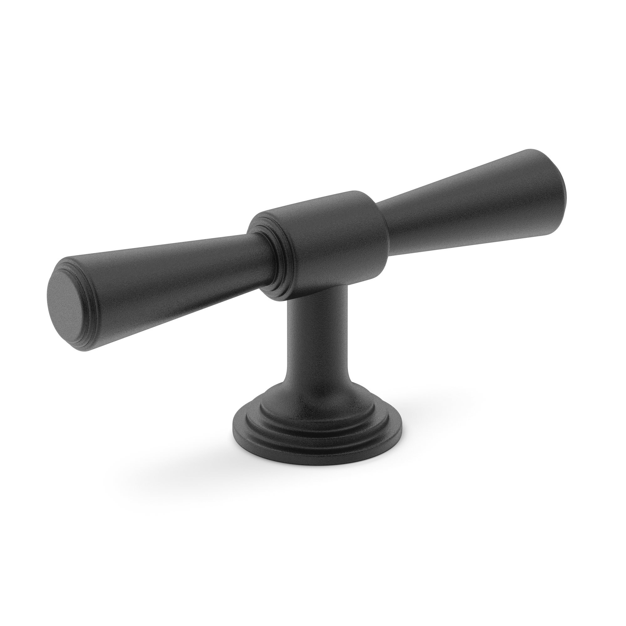 Armac Martin Lincoln T-bar Handle in 82mm / Matt Black Lacquered