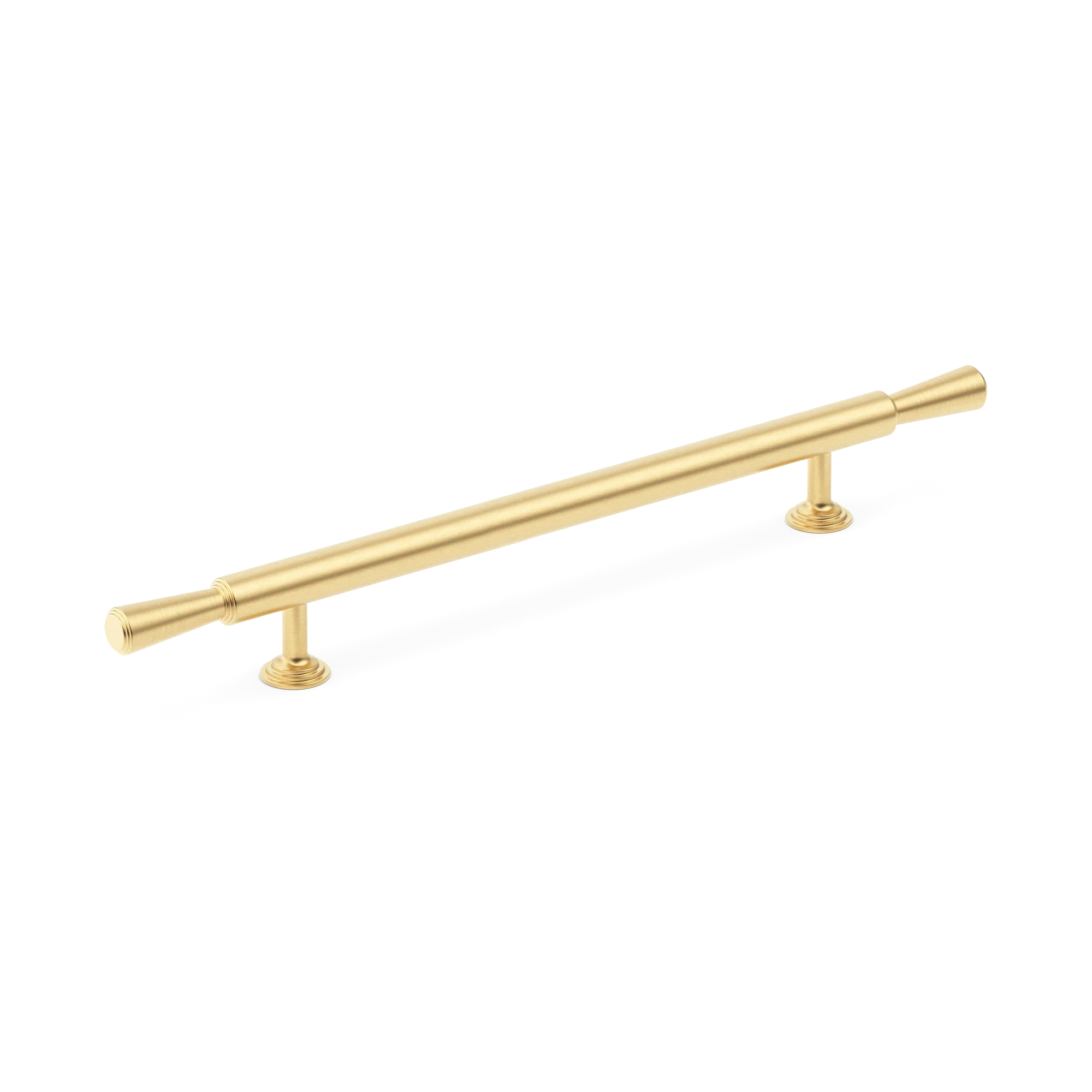 Armac Martin Lincoln Cabinet Handle in 96mm / Satin Brass Unlacquered