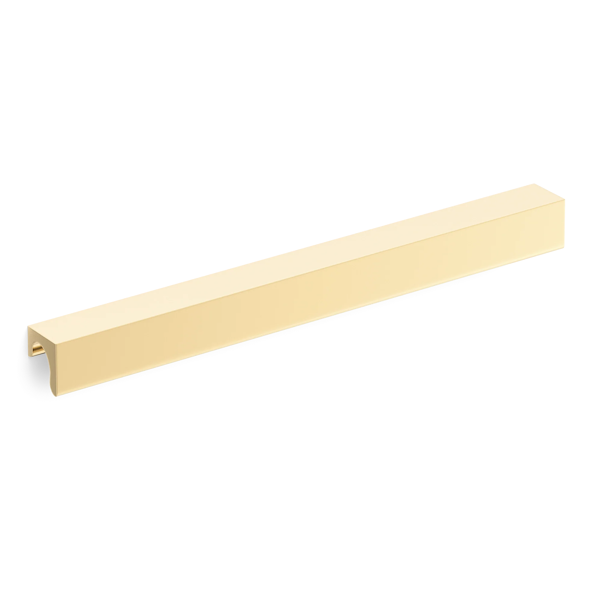 Armac Martin Longbridge Pull Handle in 76mm / Polished Brass Unlacquered