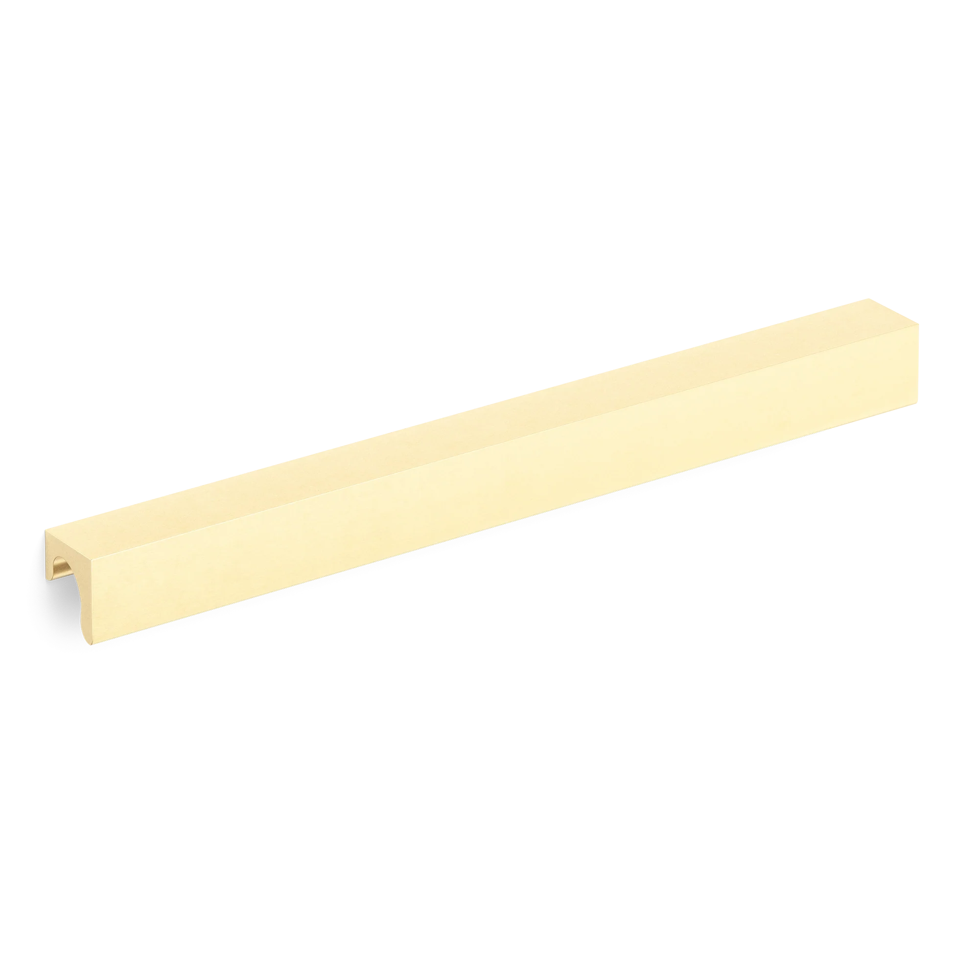 Armac Martin Longbridge Pull Handle in 76mm / Satin Brass Unlacquered