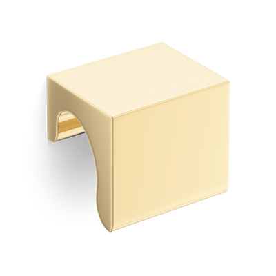 Armac Martin Longbridge Finger Pull in 32mm / Polished Brass Unlacquered
