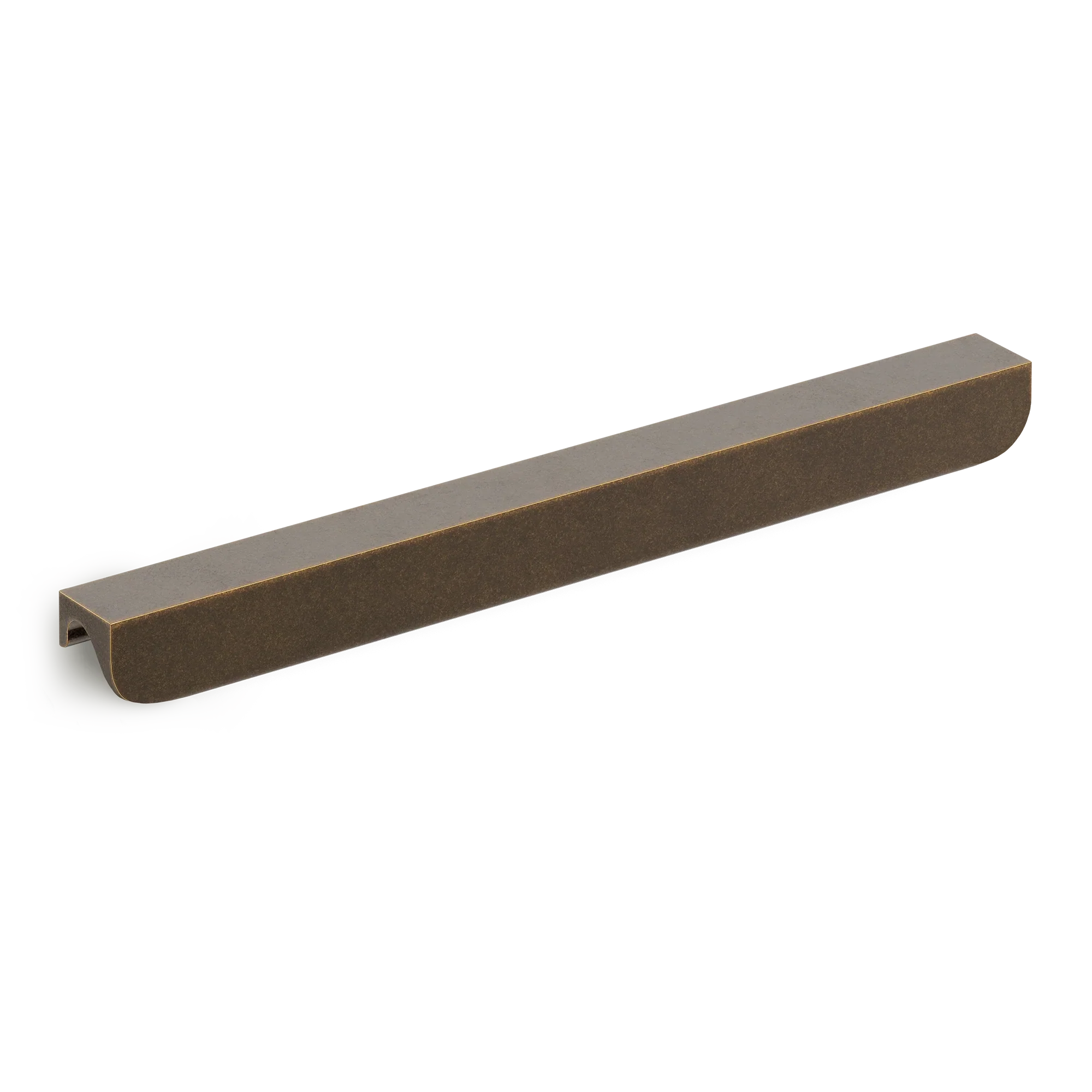 Armac Martin Longbridge Curved Pull Handle in 76mm / Dark Aged Brass