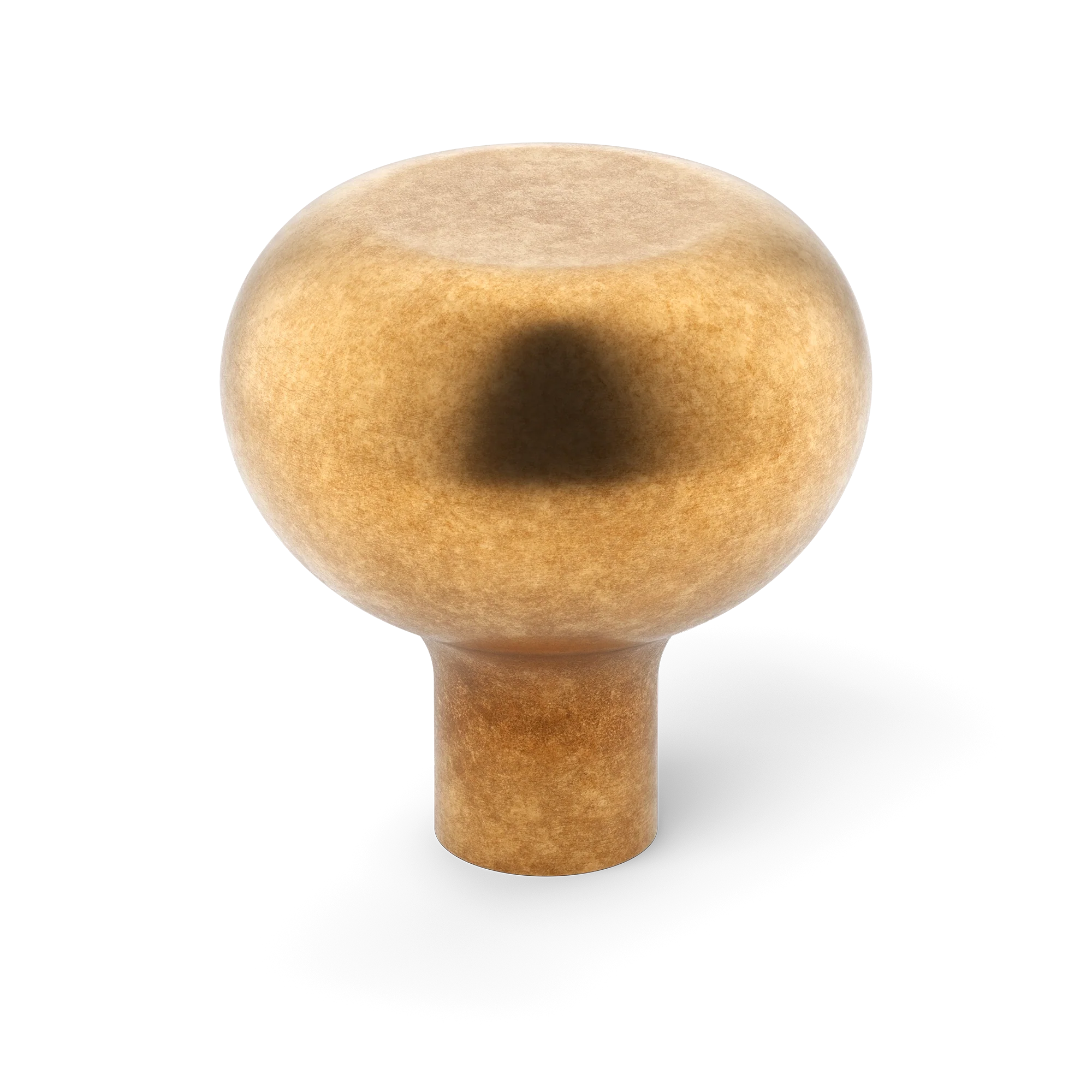Armac Martin Loop Cabinet Knob in 19mm / Burnished Brass