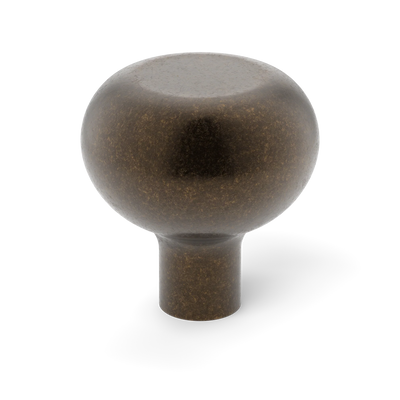 Armac Martin Loop Cabinet Knob in 19mm / Dark Aged Brass