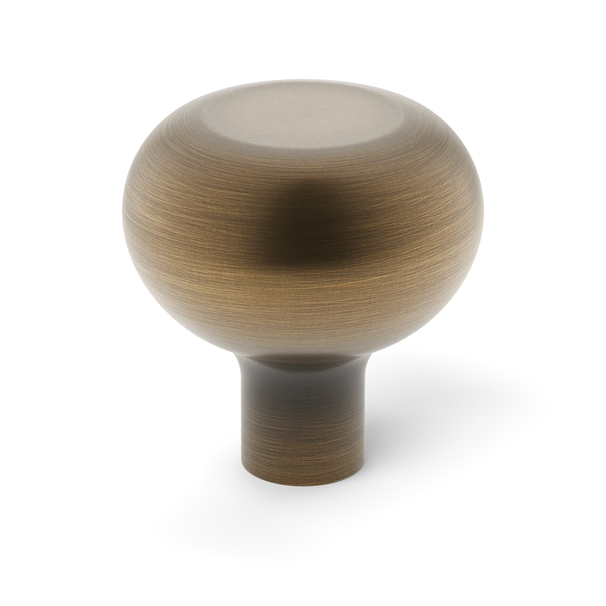Armac Martin Loop Cabinet Knob in 19mm / Satin Antique Satin Lacquered