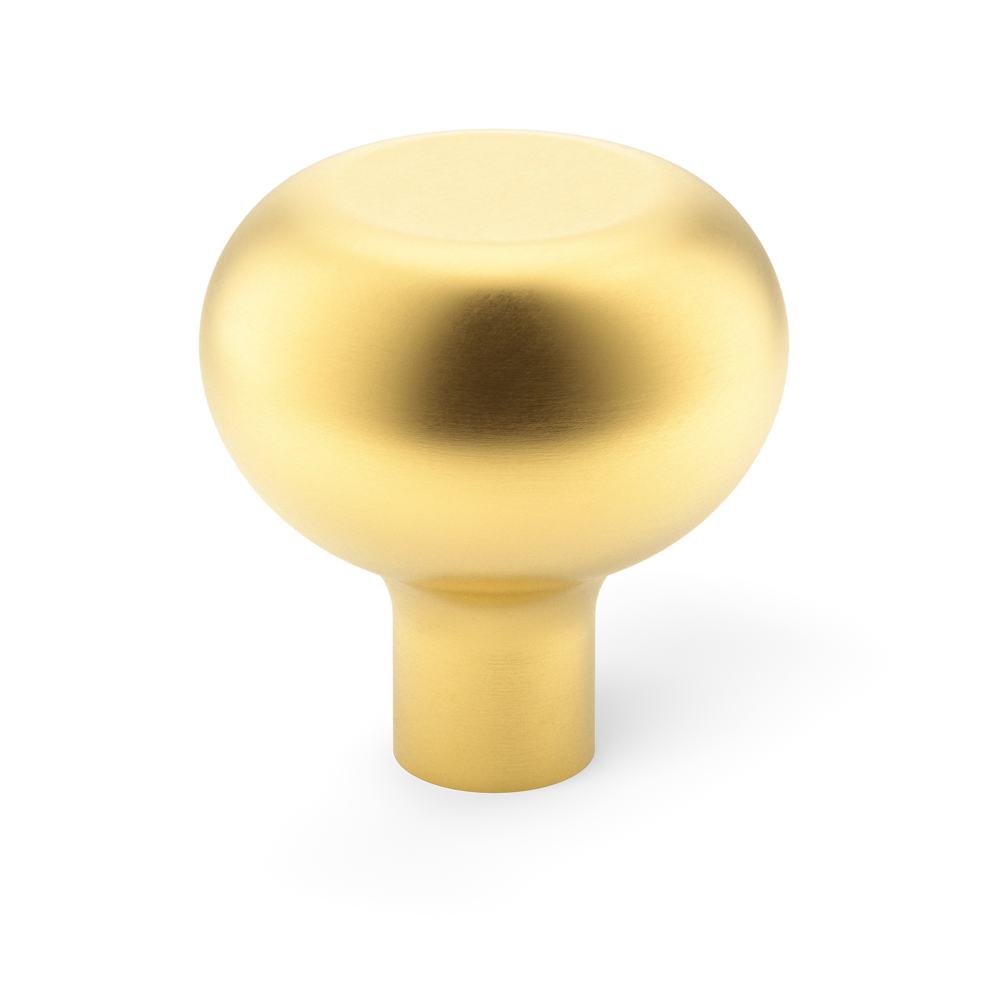 Armac Martin Loop Cabinet Knob in 19mm / Satin Brass Lacquered