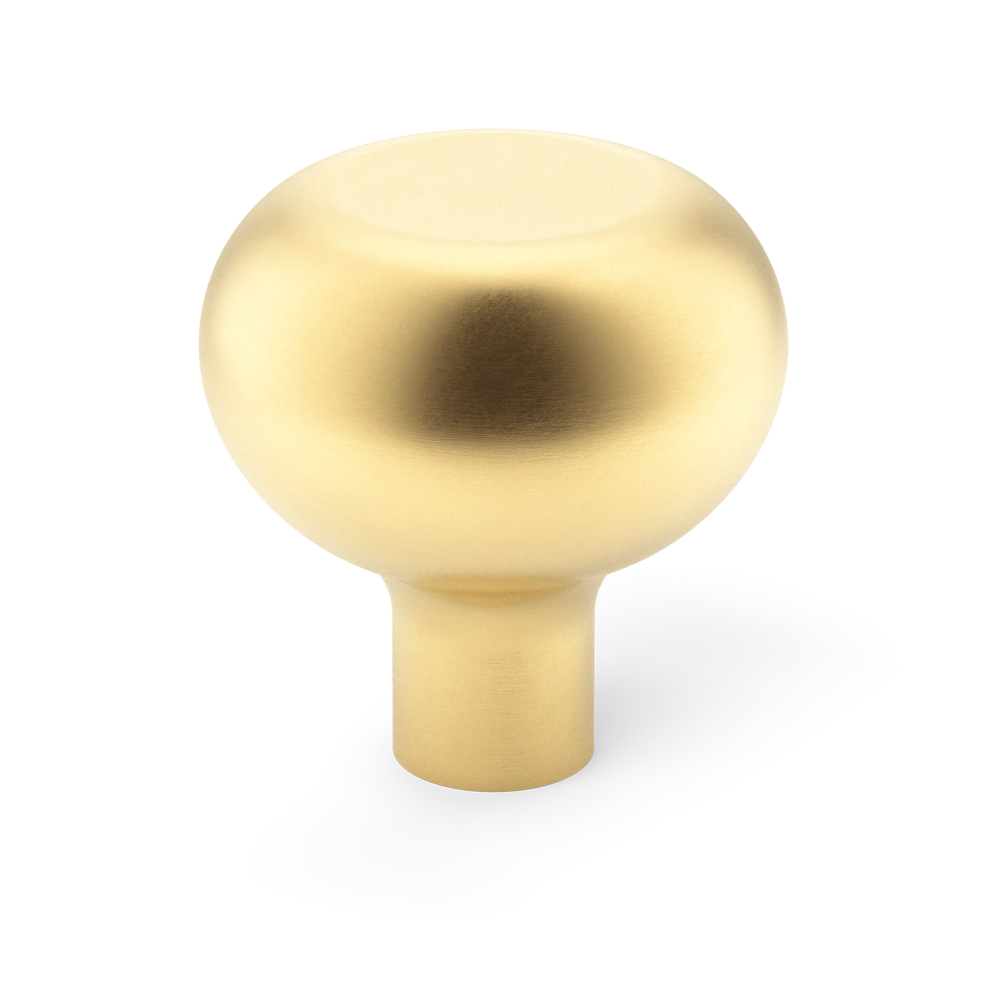 Armac Martin Loop Cabinet Knob in 19mm / Satin Brass Unlacquered