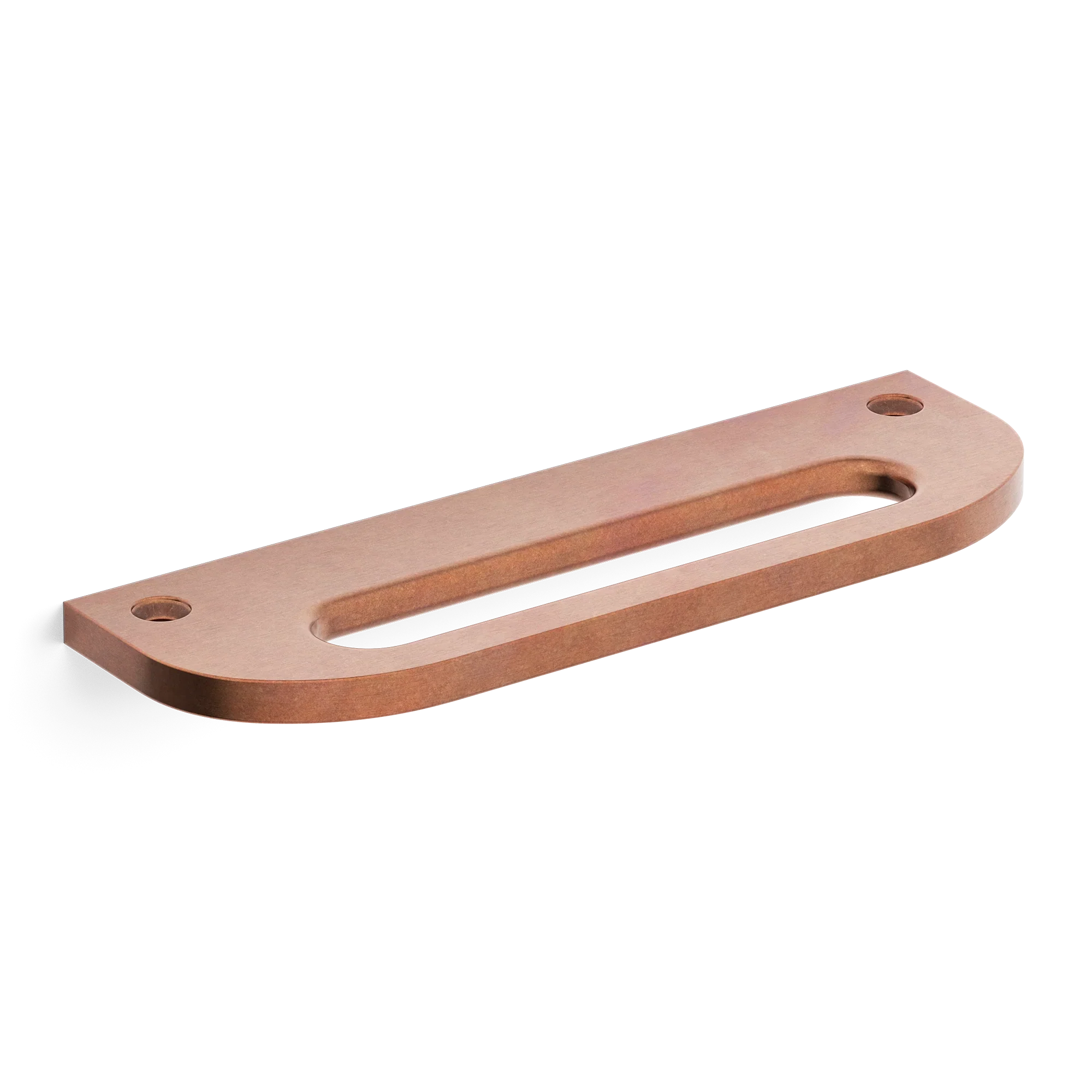 Armac Martin Loop Mortised Cabinet Pull Handle in 100mm / Aged Copper