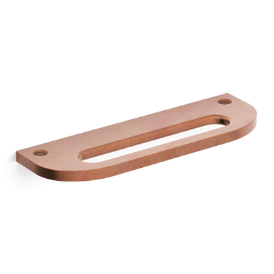 Armac Martin Loop Mortised Cabinet Pull Handle in 100mm / Aged Copper