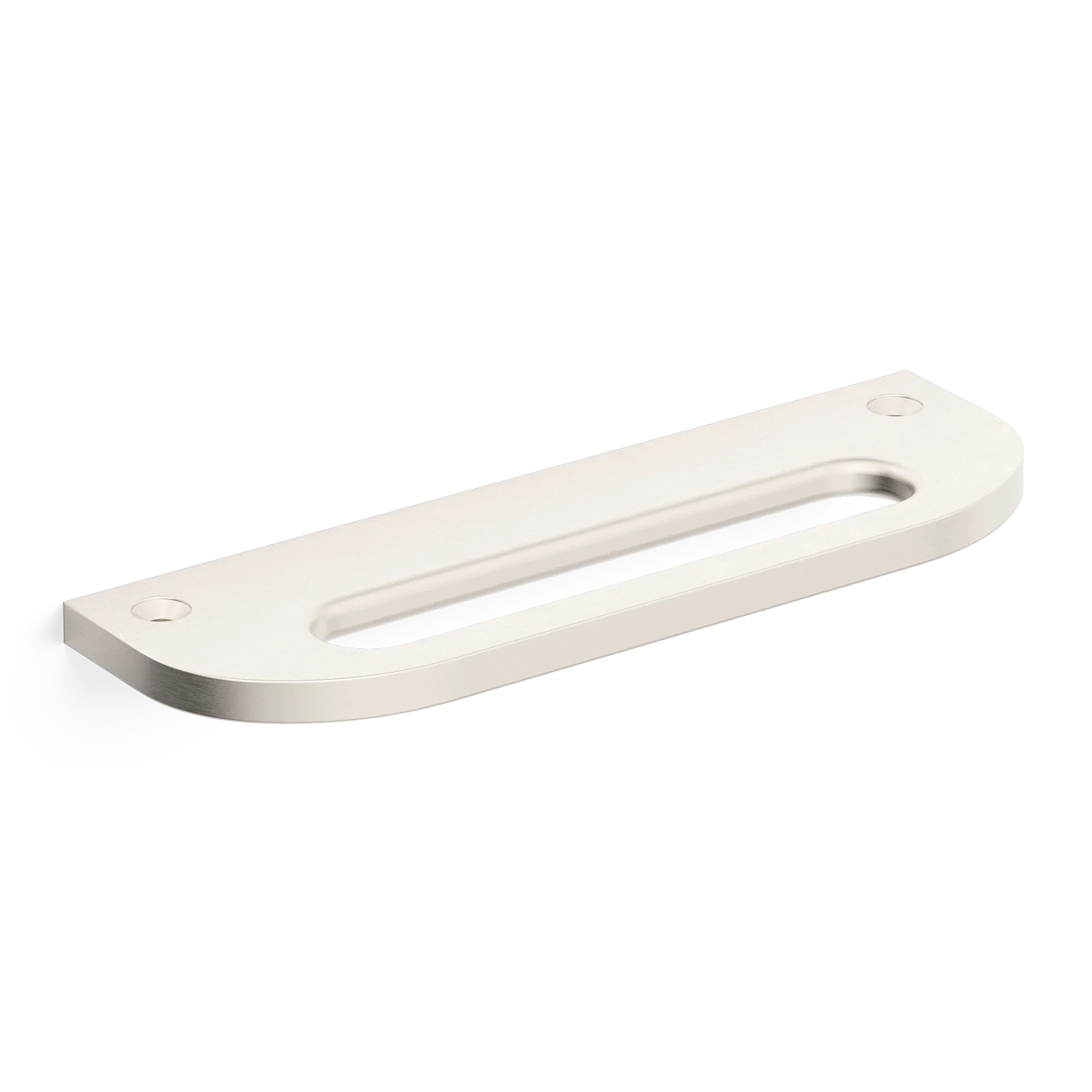 Armac Martin Loop Mortised Cabinet Pull Handle in 100mm / Satin Nickel Plate