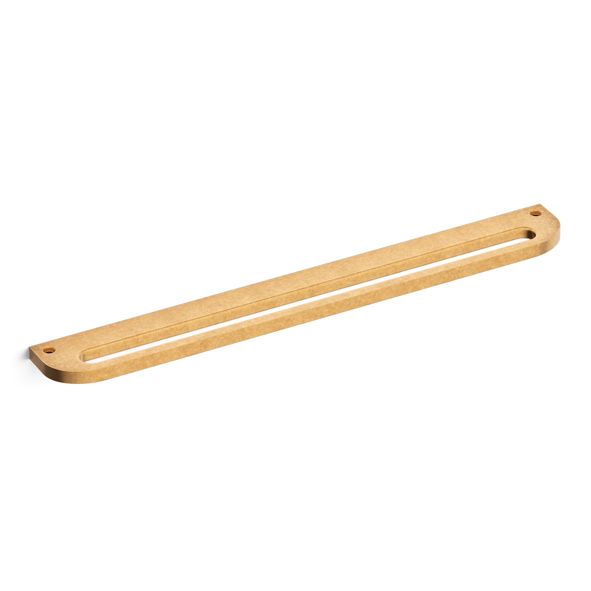 Armac Martin Loop Mortised Appliance Pull in 400mm / Burnished Brass