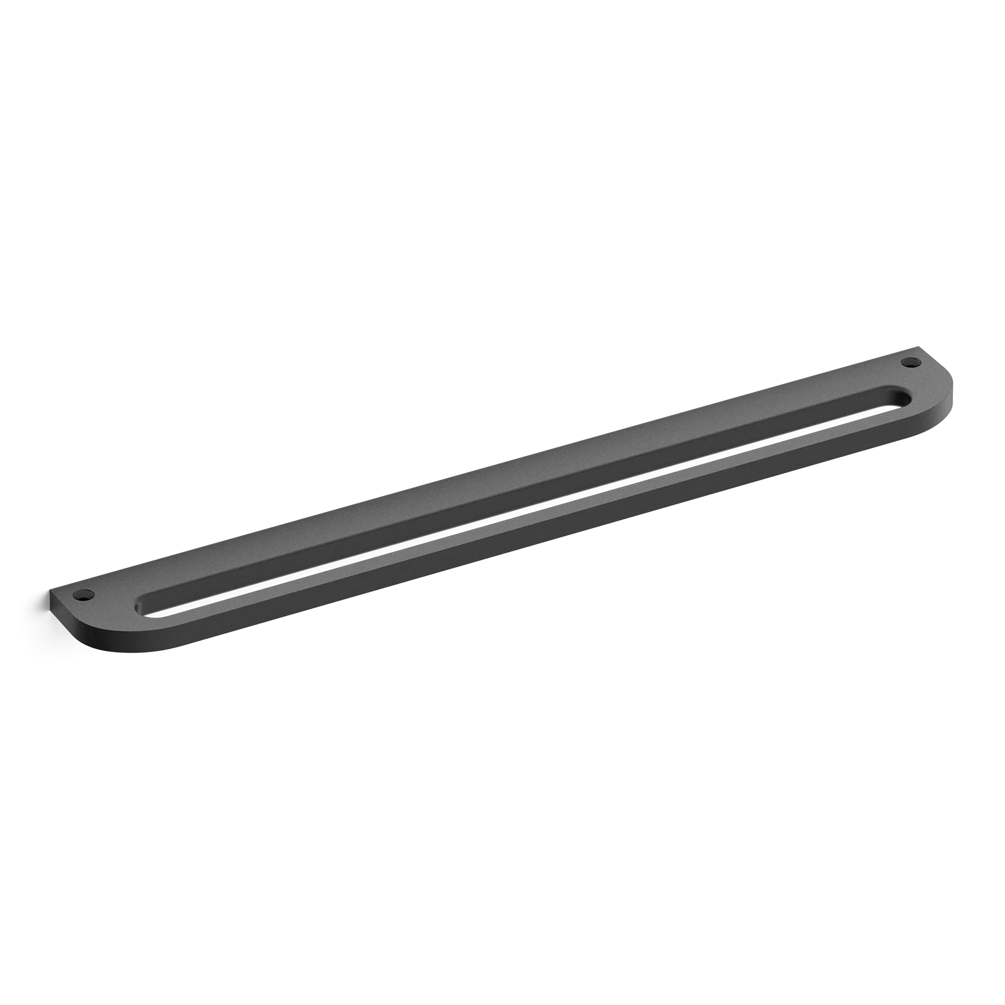 Armac Martin Loop Mortised Appliance Pull in 400mm / Matt Black Lacquered