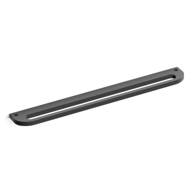 Armac Martin Loop Mortised Appliance Pull in 400mm / Matt Black Lacquered