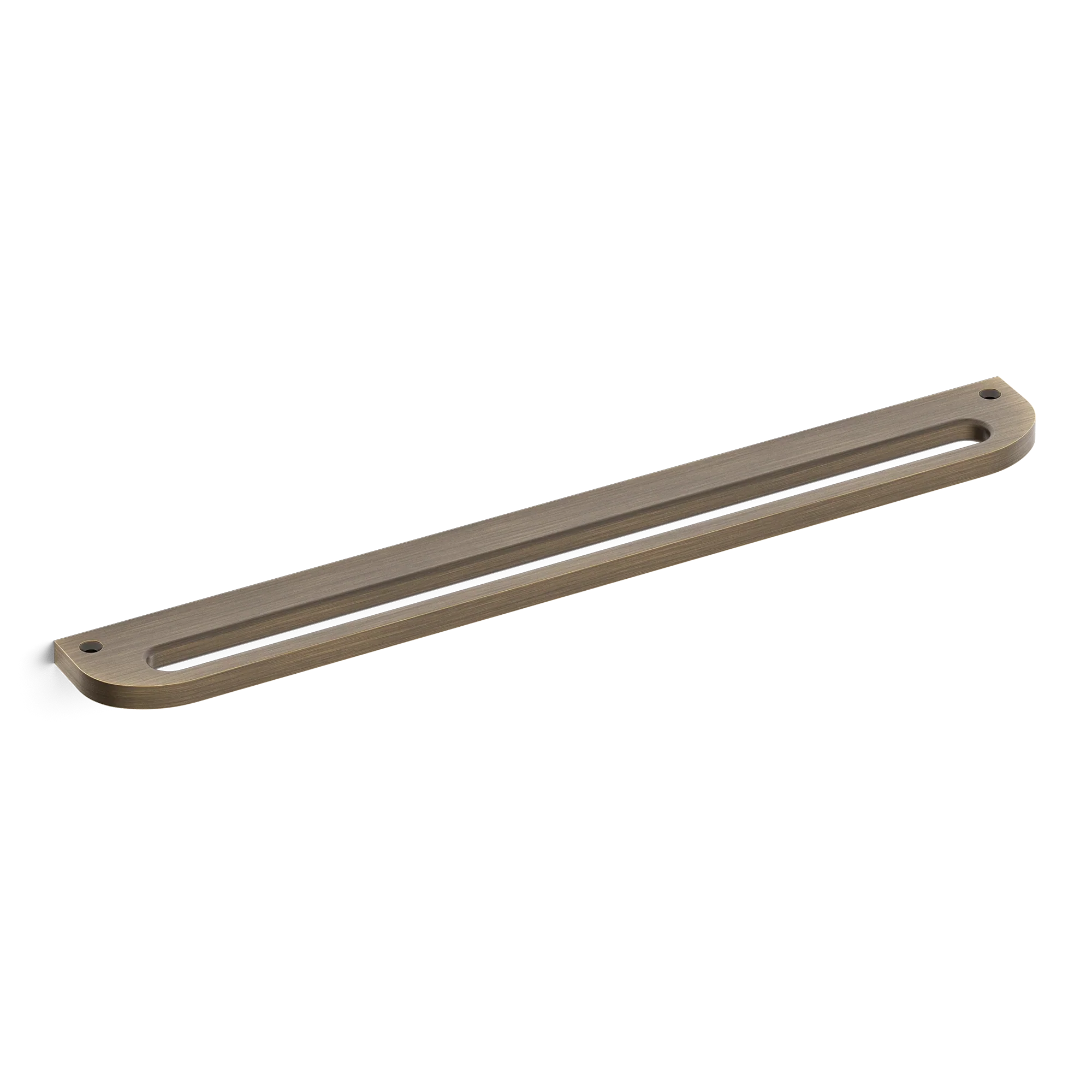 Armac Martin Loop Mortised Appliance Pull in 400mm / Satin Antique Satin Lacquered