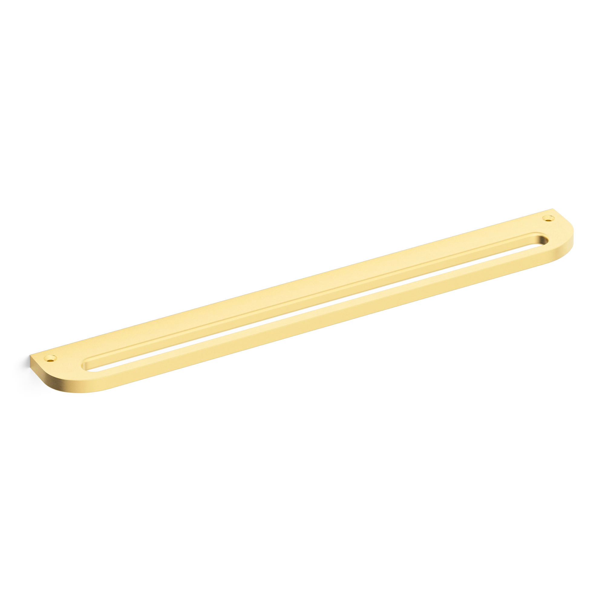 Armac Martin Loop Mortised Appliance Pull in 400mm / Satin Brass Lacquered