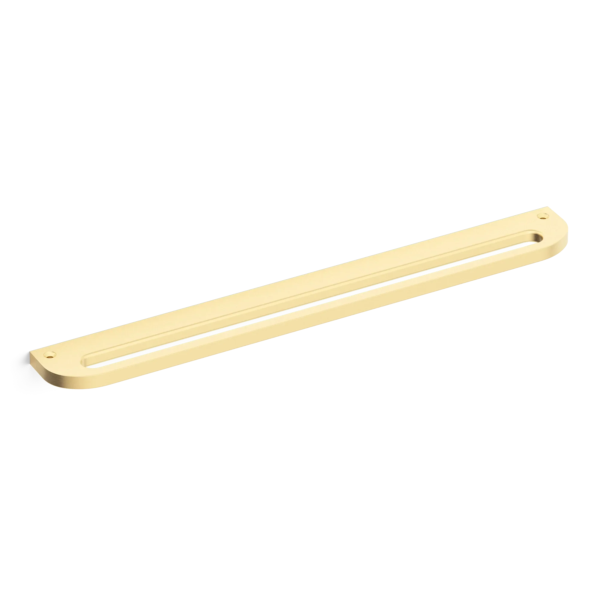 Armac Martin Loop Mortised Appliance Pull in 400mm / Satin Brass Unlacquered