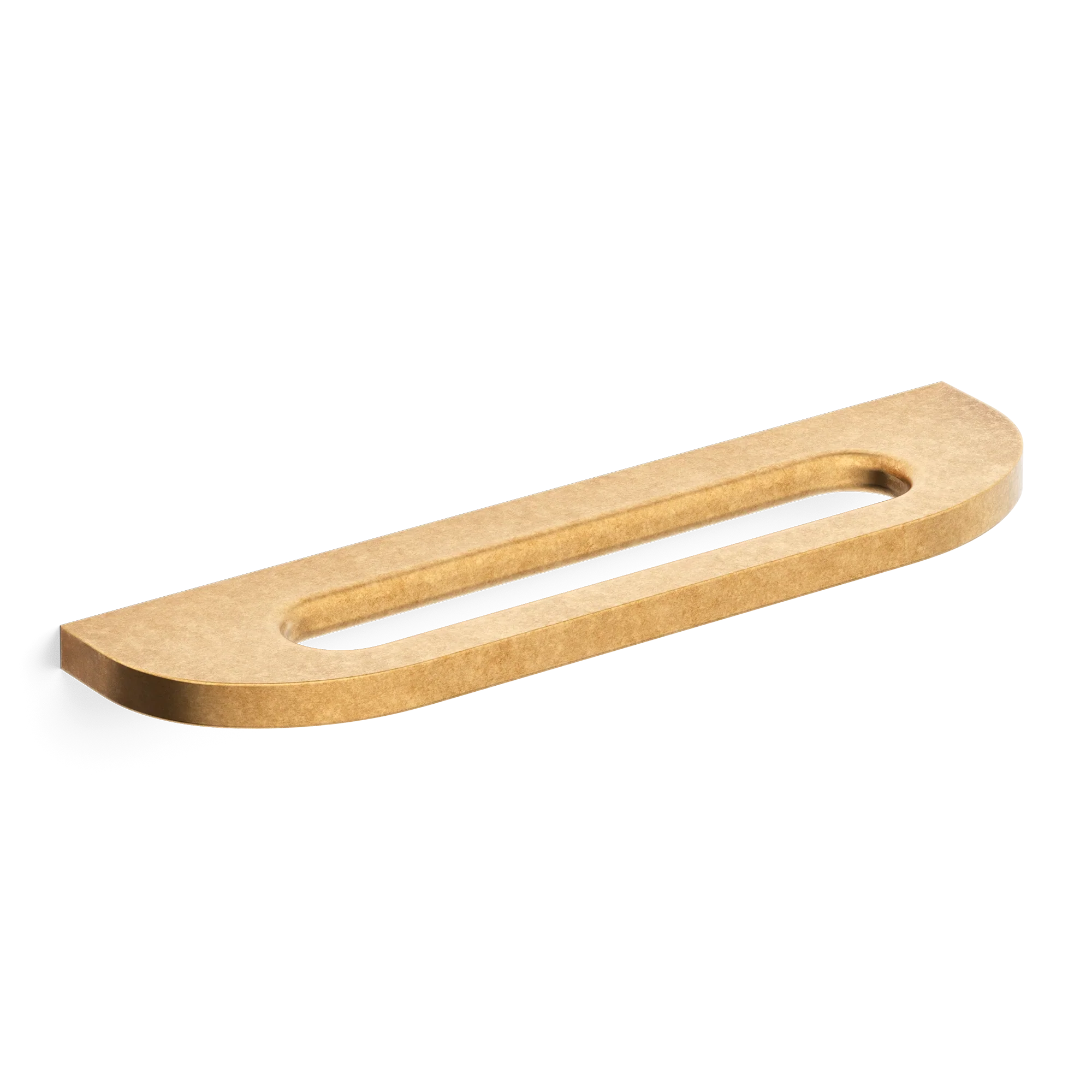 Armac Martin Loop Surface Mounted Cabinet Pull Handle in 100mm / Burnished Brass