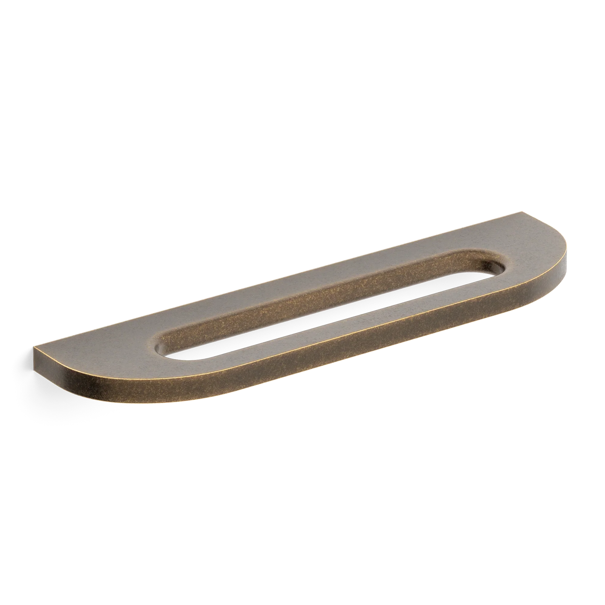Armac Martin Loop Surface Mounted Cabinet Pull Handle in 100mm / Dark Aged Brass