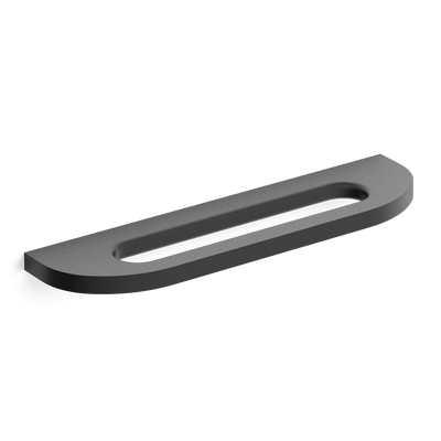 Armac Martin Loop Surface Mounted Cabinet Pull Handle in 100mm / Matt Black Lacquered