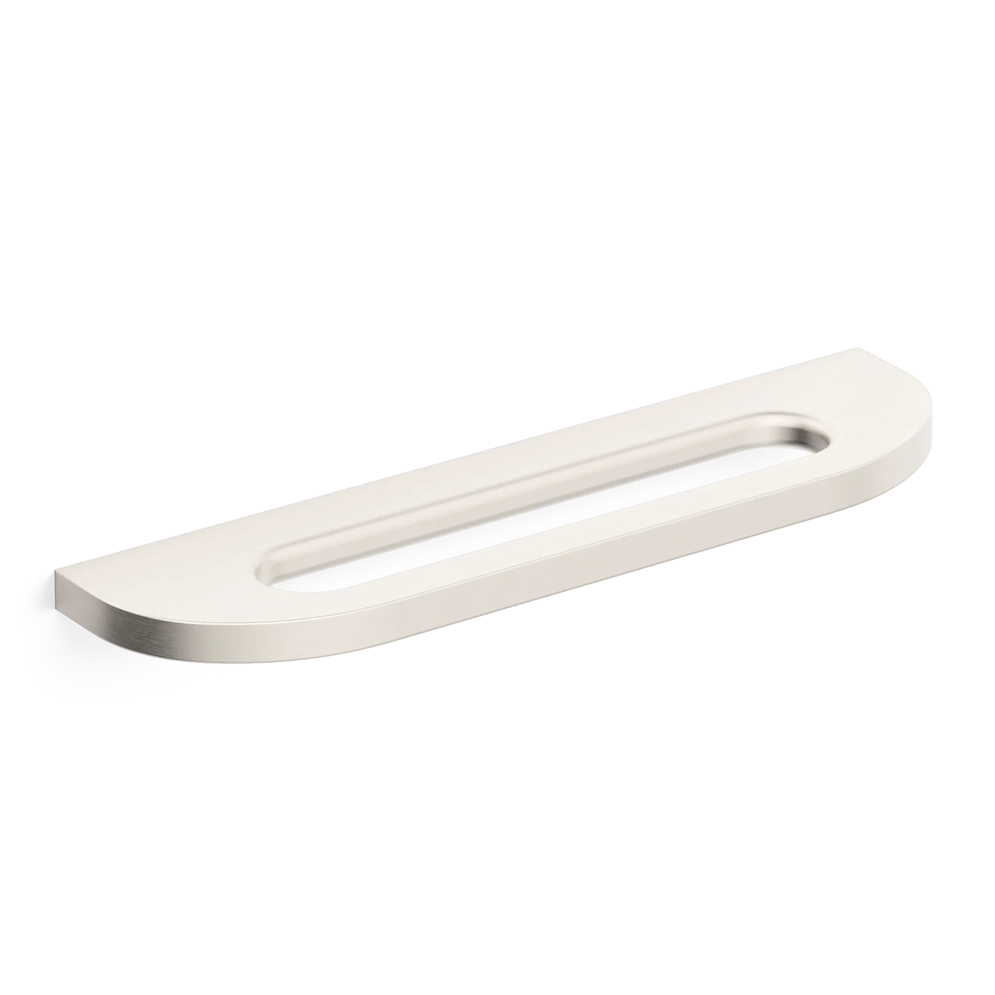 Armac Martin Loop Surface Mounted Cabinet Pull Handle in 100mm / Satin Nickel Plate