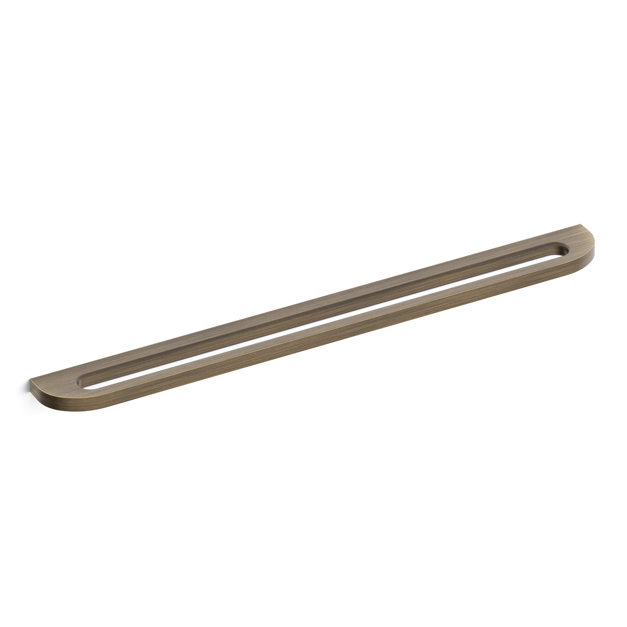 Armac Martin Loop Surface Mounted Appliance Pull in 400mm / Satin Antique Satin Lacquered
