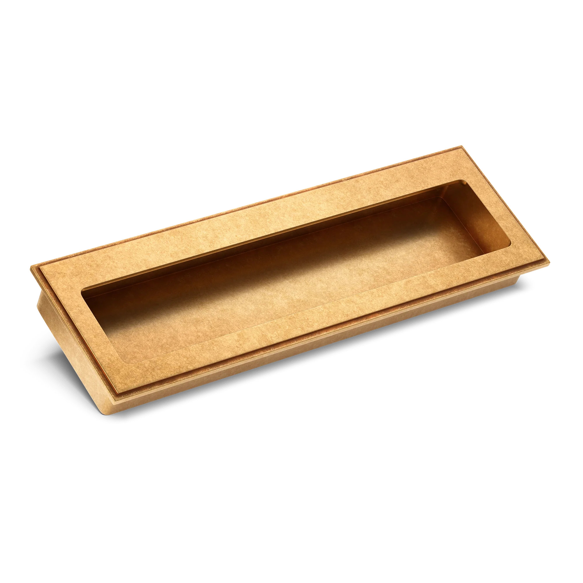 Armac Martin Lyndon Flush Pull in 100mm / Burnished Brass