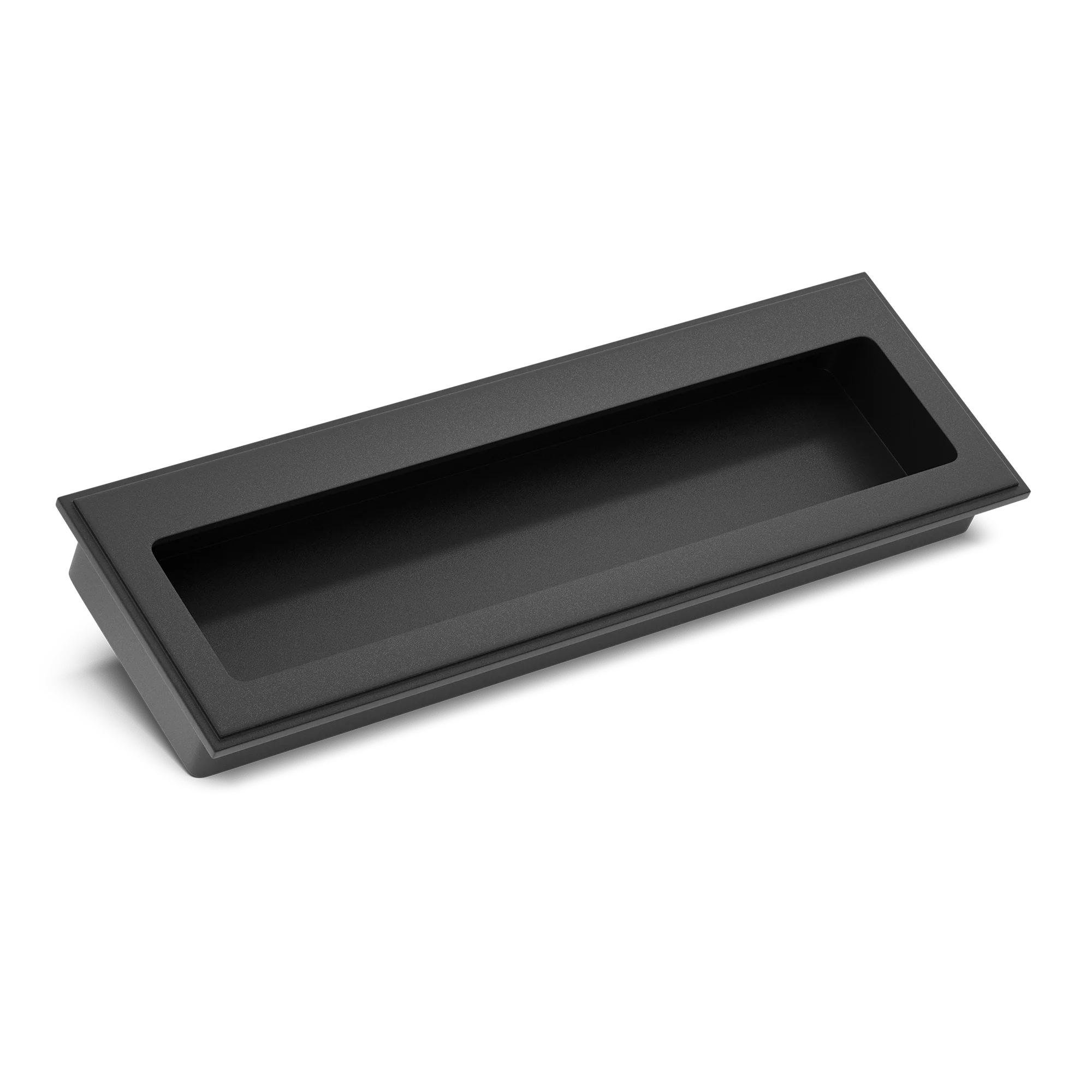 Armac Martin Lyndon Flush Pull in 100mm / Matt Black Lacquered