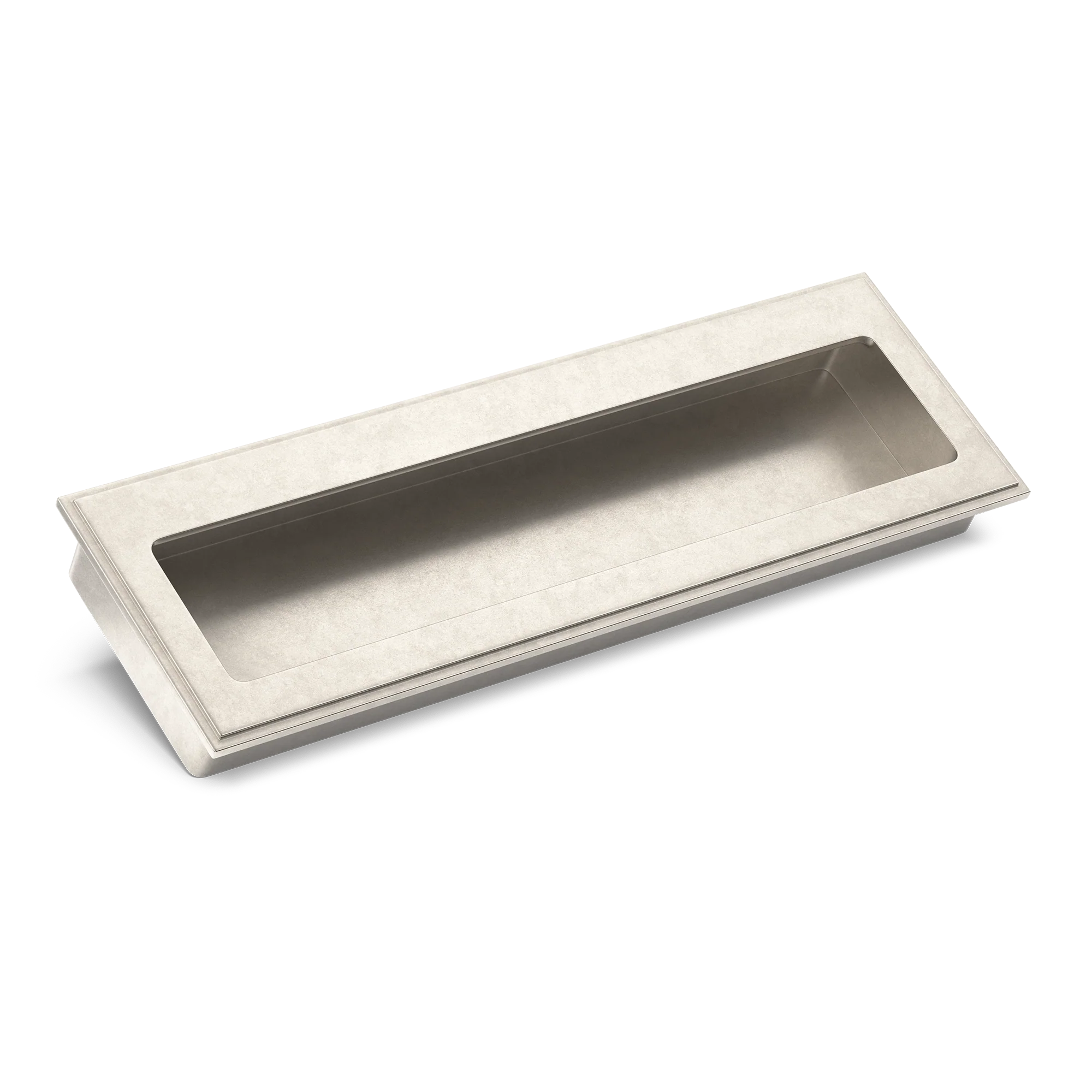 Armac Martin Lyndon Flush Pull in 100mm / Barrelled Nickel Plate