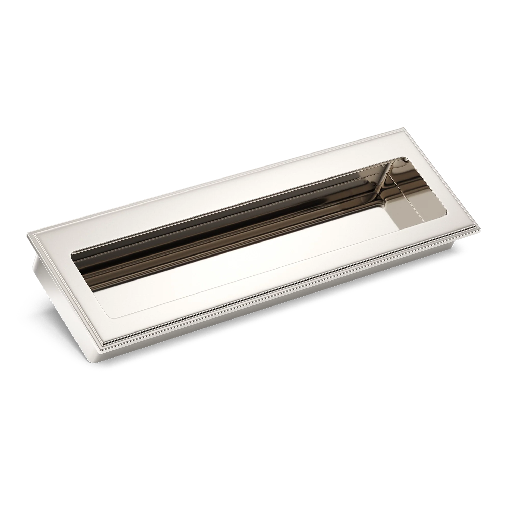 Armac Martin Lyndon Flush Pull in 100mm / Polished Nickel Plate