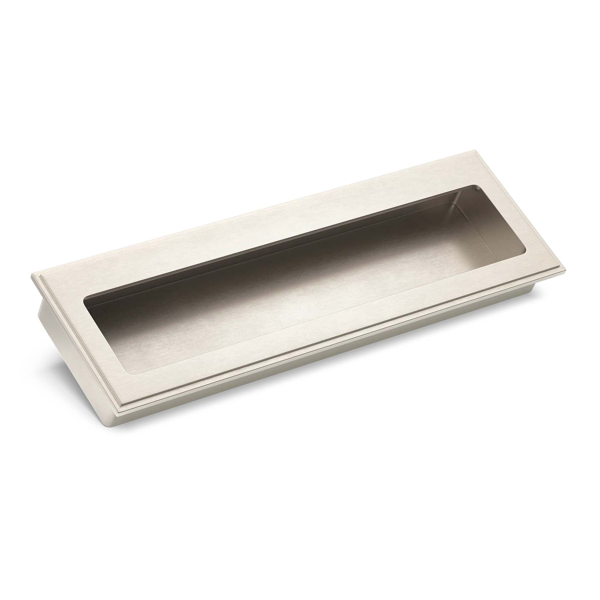 Armac Martin Lyndon Flush Pull in 100mm / Satin Nickel Plate