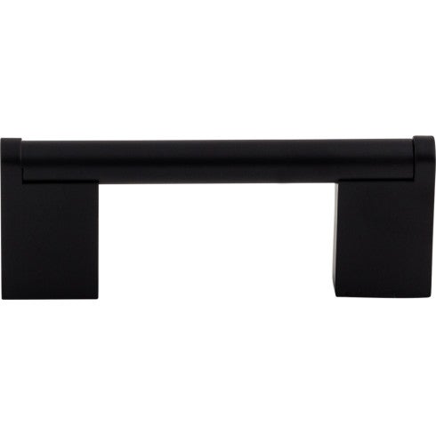 Top Knobs Princetonian Bar Pull 3" c-c in Flat Black