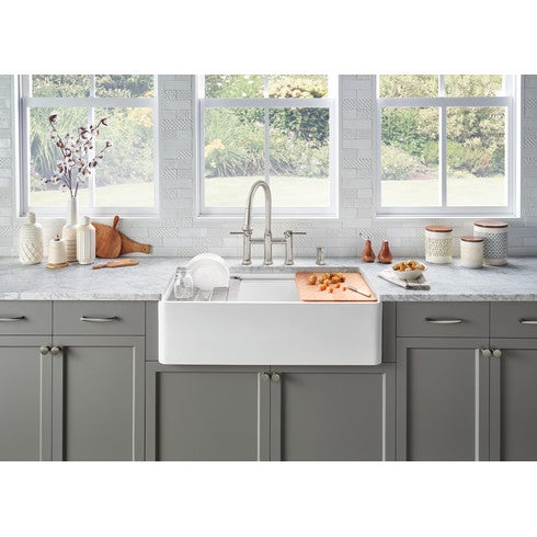 Top Knobs Bergen Knob 1 1/4" in Brushed Satin Nickel