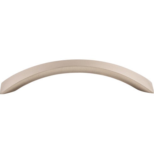 Top Knobs Crescent Flair Pull 5 1/16" c-c in Brushed Satin Nickel