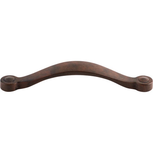 Top Knobs Saddle Pull 5 1/16" c-c in Patina Rouge