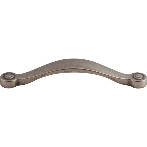 Top Knobs Saddle Pull 5 1/16" c-c in Pewter Antique