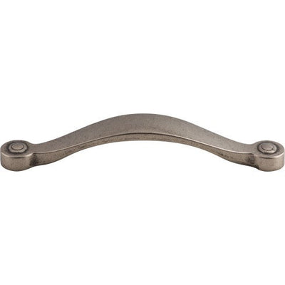 Top Knobs Saddle Pull 5 1/16" c-c in Pewter Antique