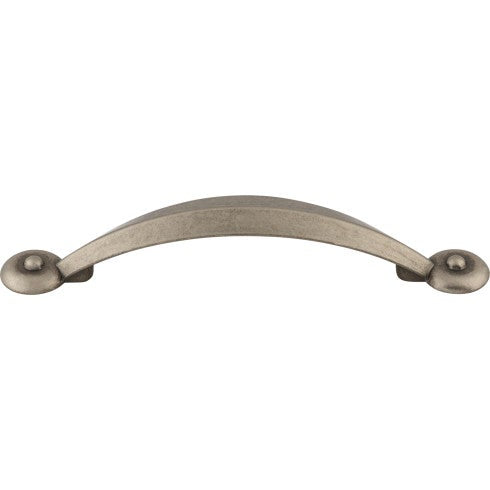 Top Knobs Angle Pull 3 3/4" c-c in Pewter Antique