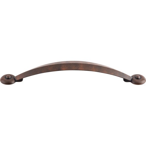 Top Knobs Angle Pull 5 1/16" c-c in Patina Rouge
