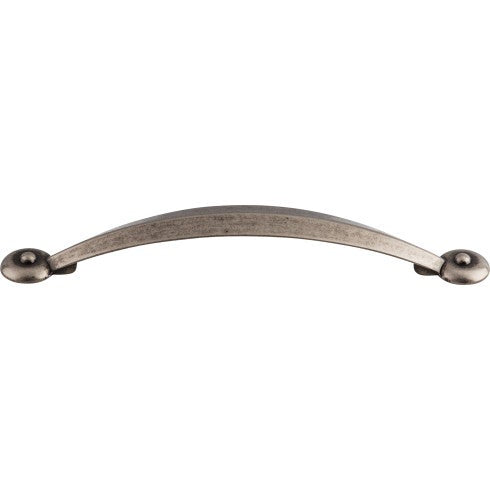 Top Knobs Angle Pull 5 1/16" c-c in Pewter Antique