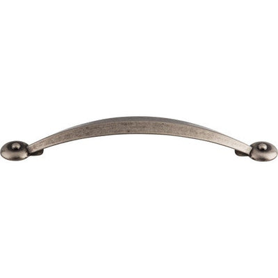 Top Knobs Angle Pull 5 1/16" c-c in Pewter Antique