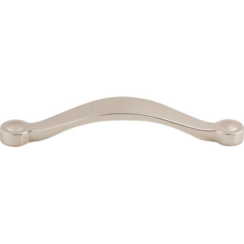 Top Knobs Saddle Pull 5 1/16" c-c in Polished Nickel