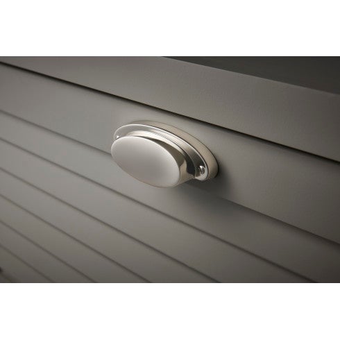 Top Knobs Dakota Cup Pull 2 9/16" c-c in Brushed Satin Nickel