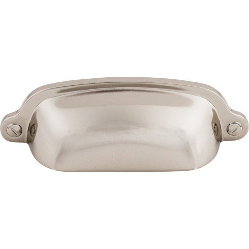 Top Knobs Charlotte Cup Pull 2 9/16" c-c in Polished Nickel