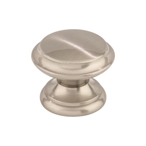 Top Knobs Flat Top Knob 1 3/8" in Brushed Satin Nickel