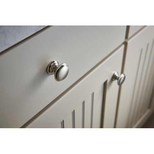 Top Knobs Flat Top Knob 1 3/8" in Brushed Satin Nickel