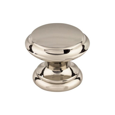Top Knobs Flat Top Knob 1 3/8" in Polished Nickel