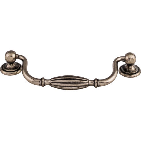 Top Knobs Tuscany Drop Pull 5 1/16" c-c in Pewter Antique