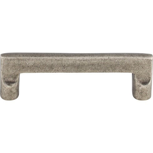 Top Knobs Aspen Flat Sided Pull 4" c-c in Silicon Bronze Light