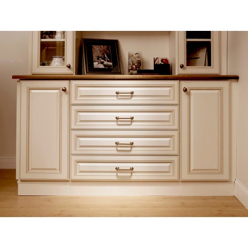 Top Knobs Aspen Rounded Pull 4" c-c in Light Bronze