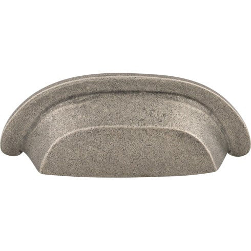 Top Knobs Aspen Cup Pull 3" c-c in Silicon Bronze Light